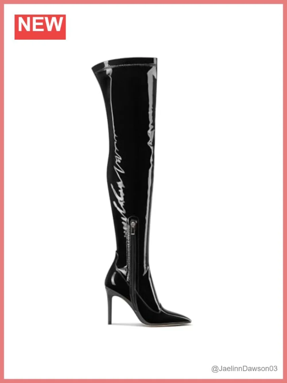 Stiletto Over the Knee Boots 3.9 Inch Heels Side Zipper Thigh High Party